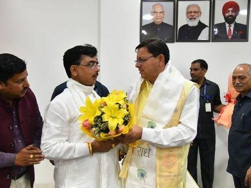 Image for विधायकों ने दी सीएम धामी को शुभकामनाएं