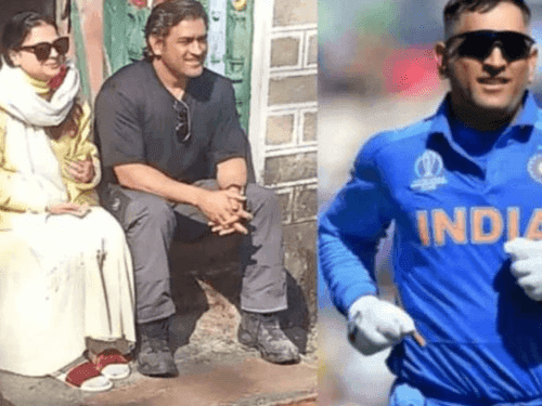 परिवार के साथ उत्तराखंड आए महेंद्र सिंह धोनी
