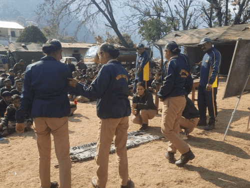 एसडीआरएफ द्वारा एनसीसी कैम्प गौचर में कैडेट्स को किया गया जागरूक