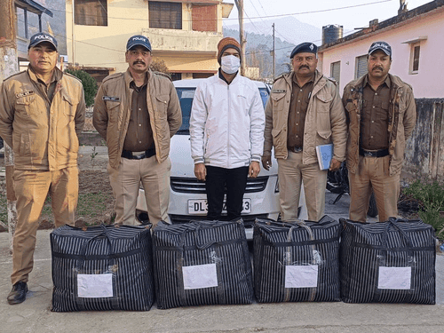 Image for अल्मोड़ा पुलिस ने 69.656 किलोग्राम गांजा के साथ तस्कर किया गिरफ्तार