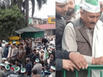 Image for सड़कों पर उतरा किसानों का सैलाब, निरंजनपुर मंडी के गेट पर तालाबंदी कर किया विरोध प्रदर्शन