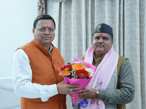 सीएम धामी ने भाजपा के प्रदेश अध्यक्ष महेन्द्र भट्ट को दी शुभकामनाएं