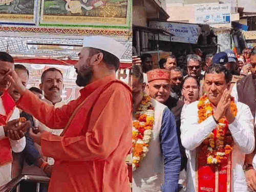 Image for अनिल बलूनी ने सिद्धबली मंदिर पहुंचकर की पूजा-अर्चना, बाजार में किया जनसंपर्क