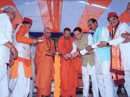 Image for सीएम धामी ने श्री केदारनाथ मंदिर (दिल्ली) का भूमि-पूजन कर किया शिलान्यास