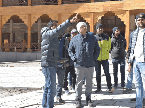 Chamoli DM Sandeep Tiwari did a field inspection of the reconstruction work