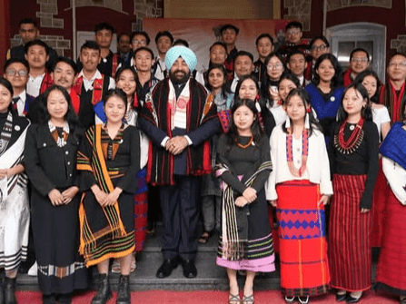 Governor Gurmit Singh extended his best wishes to the people of Nagaland and Assam