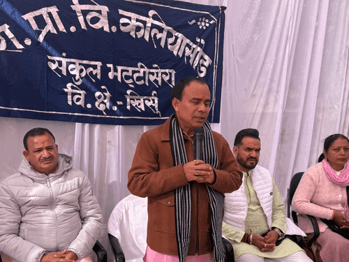 Dr. Rawat inaugurated the beautification work of Primary School, Kaliyasaur