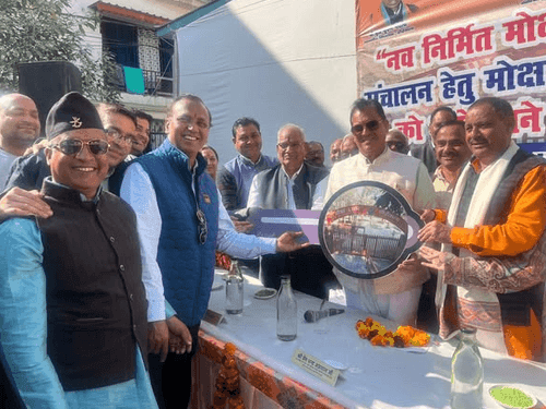 कैबिनेट मंत्री प्रेमचंद अग्रवाल ने मोक्ष धाम के सुदृढ़ीकरण के कार्य का किया लोकार्पण