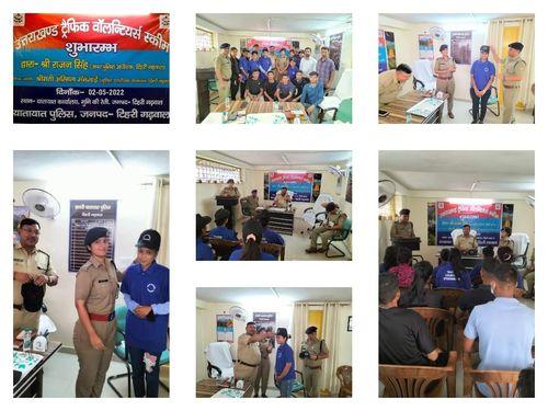 Image for टिहरी पुलिस द्वारा उत्तराखण्ड ट्रैफिक वाॅलैंटियर स्कीम का किया गया शुभारंभ