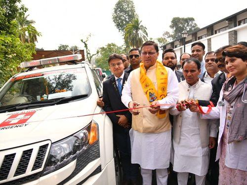 Image for सीएम धामी ने निःशुल्क स्वास्थ्य सेवाओं का औपचारिक रूप से शुभारम्भ किया