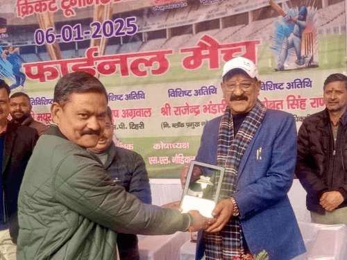 भारत कैम्प स्टेडियम कोटेश्वर में क्रिकेट टूर्नामेंट का हुआ समापन