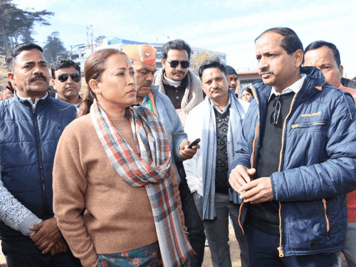 खेल मंत्री रेखा आर्या ने राष्ट्रीय खेलों के आयोजन स्थल का किया निरीक्षण