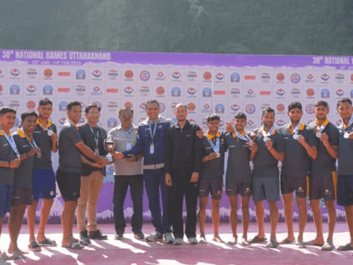 Image for Uttarakhand won silver medal in beach handball competition