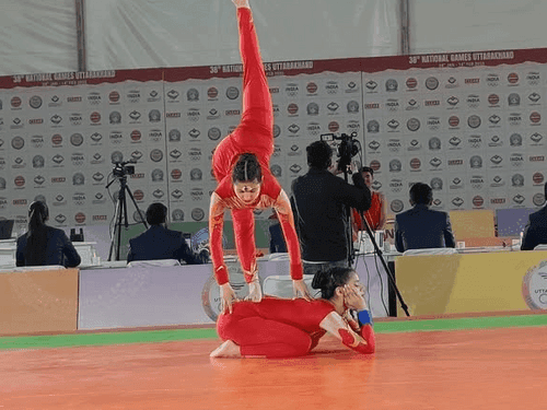 Image for Haryana won gold medal in Artistic Yogasana