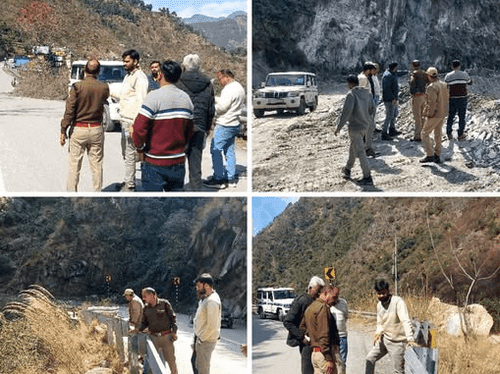 चमोली पुलिस ने यात्रा मार्ग का किया संयुक्त निरीक्षण