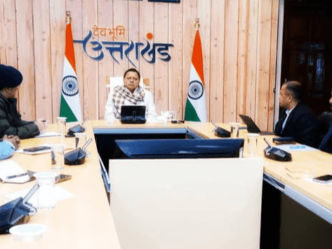 Image for CM Dhami held a high level meeting with officials