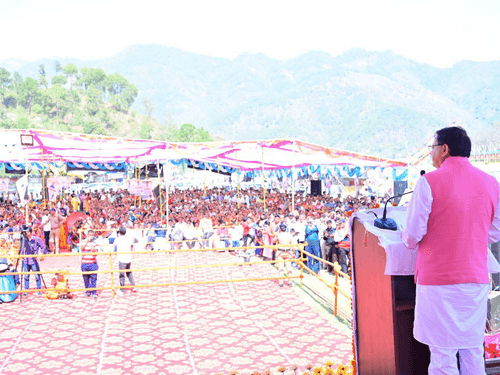 Image for CM Dhami participated in Chaitra Ashtami fair