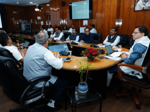 Image for CM Dhami held a review meeting of the Finance Department
