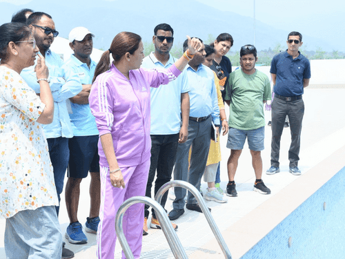Image for खेल मंत्री रेखा आर्या ने हल्द्वानी में चल रहे निर्माण कार्यों का किया निरीक्षण