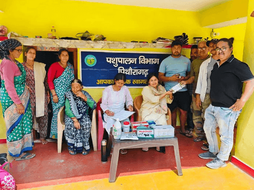 Image for Veterinary camp was organized in village Githigada