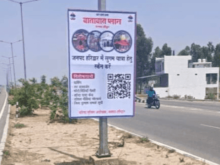 Image for Haridwar Police installed flexi boards on the Chardham Yatra route