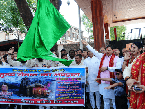 Image for Chief Minister Flags Off ‘Mukhya Sevak Bhandara’ Service Team