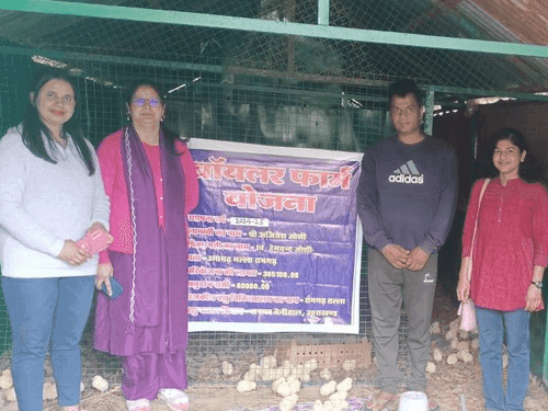 रामगढ़ ब्लॉक में ब्रायलर फार्मों का किया गया निरीक्षण