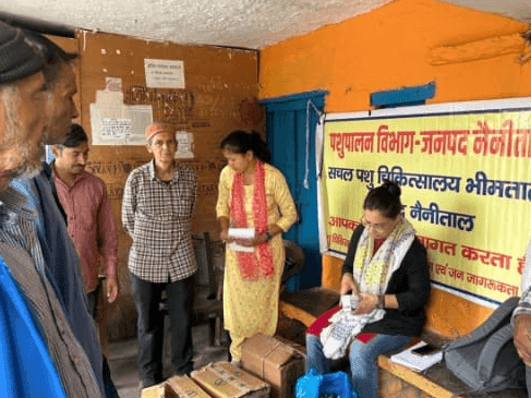 ग्राम हलसो कोराड़ में एक दिवसीय पशु चिकित्सा शिविर का किया गया आयोजन