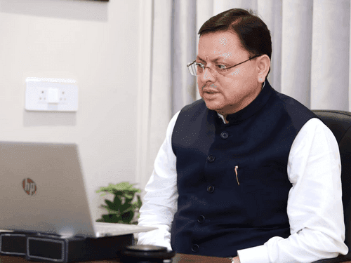 Image for CM Dhami held a review meeting on disaster relief operations