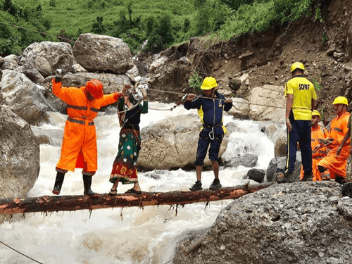 Image for Cloudburst in Bageshwar’s Ponsari village, five people safely rescued