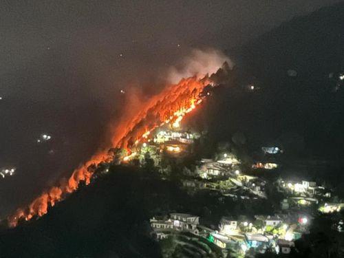 Image for फायर सर्विस कर्मियों की तत्परता से जंगल में आग को समय रहते फैलने से रोका गया