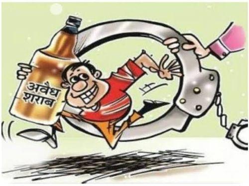 थाना काण्डा पुलिस द्वारा 05 ली0 अवैध कच्ची शराब के साथ एक अभियुक्त गिरफ्तार