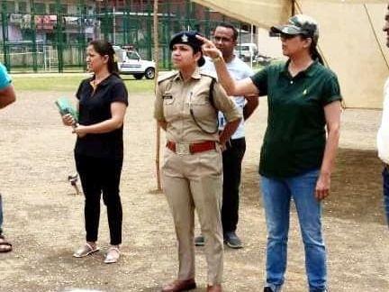 पुलिस अधीक्षक महोदया द्वारा भर्ती केन्द्र स्पोर्ट्स स्टेडियम गोपेश्वर में भर्ती तैयारियों का किया निरीक्षण