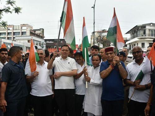 Image for सीएम धामी ने हर घर तिरंगा कार्यक्रम के अन्तर्गत आयोजित रैली में प्रतिभाग किया