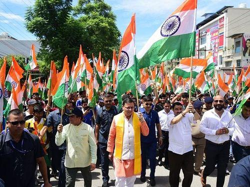 Image for सीएम धामी ने जन जागृति अभियान के अन्तर्गत आयोजित रैली में प्रतिभाग किया