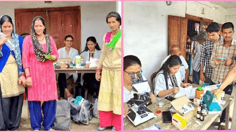 ग्राम छानी में सचल पशु चिकित्सा निशुल्क जांच शिविर का किया गया आयोजन