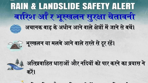 मौसम विभाग ने जारी किया भारी बारिश का अलर्ट