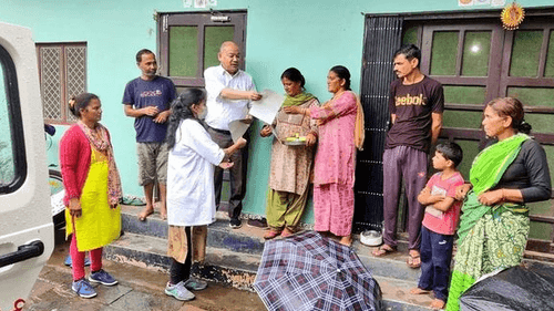 मूसा बंघर, बजोनिया हल्दू क्षेत्र में पशु चिकित्सा शिविर का किया गया आयोजन