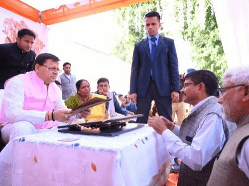 Image for सीएम धामी ने जन संवाद कार्यक्रम में किया प्रतिभाग