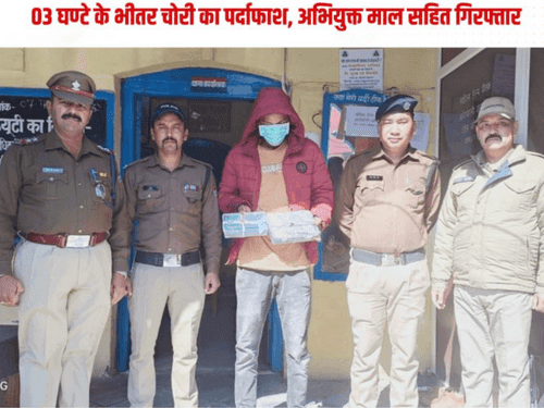 Image for दुकान का ताला तोड़ चोरी करने वाला अभियुक्त गिरफ्तार