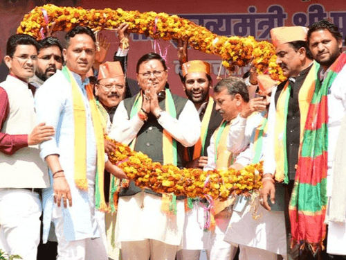 Image for सीएम धामी ने आभार रैली में प्रतिभाग कर जनसभा को किया संबोधित