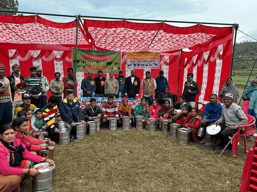 ग्राम सिमकुना में पशु प्रदर्शनी का किया गया आयोजन