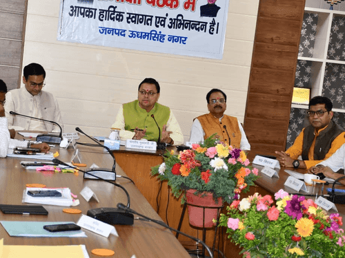 सीएम धामी द्वारा की गई विकास योजनाओं की प्रगति की समीक्षा