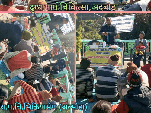 ग्राम-अदबोड़ा में पशु चिकित्सा शिविर का किया गया आयोजन