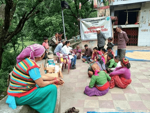 ग्राम सौरा में पशुचिकित्सा शिविर का किया गया आयोजन